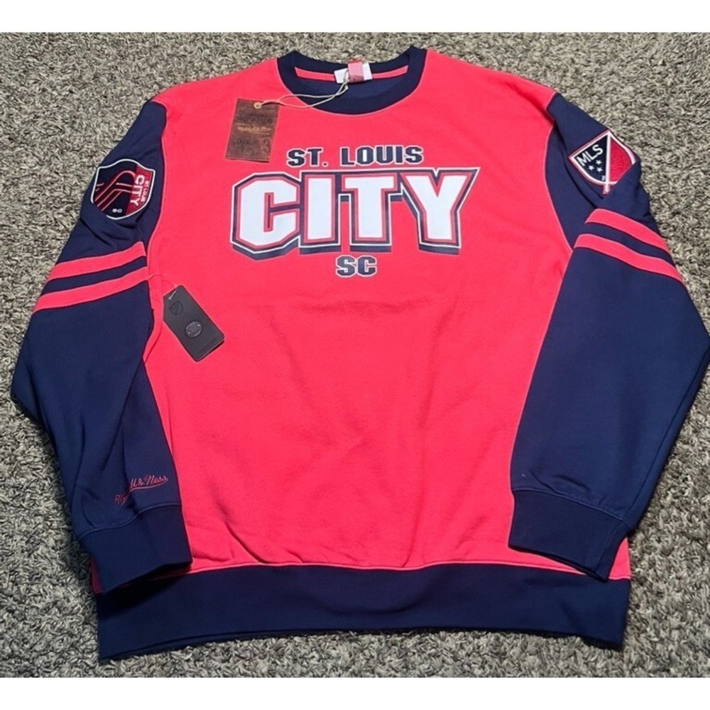 NEW Mitchell & Ness MLS St Louis City SC All Over 2.0 Crewneck 110$ (XL)